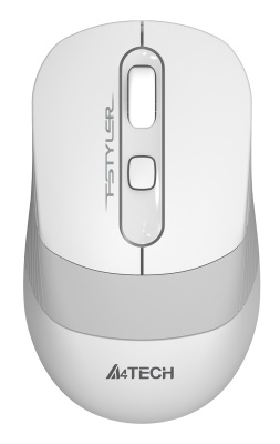 Мышь A4Tech Fstyler FG10S белый/серый оптическая (2000dpi) silent беспроводная USB (4but)