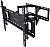 Кронштейн для телевизора Kromax ATLANTIS-80 черный 32"-75" макс.50кг настенный поворотно-выдвижной и наклонный