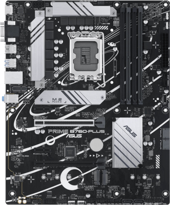 Материнская плата ASUS PRIME B760-PLUS, LGA1700, B760, 4*DDR5, HDMI+DP+VGA, 4xSATA3 + RAID, M2, Audio, Gb LAN, USB 3.2, USB 2.0, ATX; 90MB1EF0-M0EAY0 (PRIME B760-PLUS)