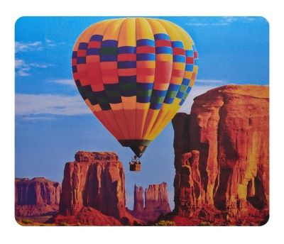 Коврик для мыши Buro BU-S48035 резиновая основа, 200x200x1.5мм, рисунок аэростат
