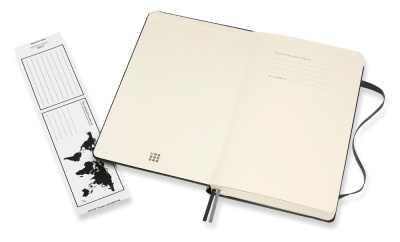 Блокнот Moleskine CLASSIC EXPENDED QP061EXP Large 130х210мм 400стр. клетка твердая обложка черный