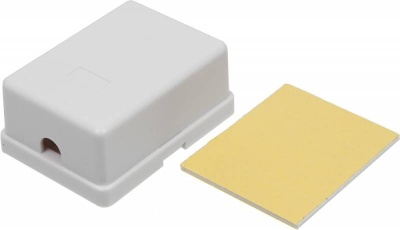 Розетка настенная TWT 1 порт RJ12  TWT-SS1-12-WH