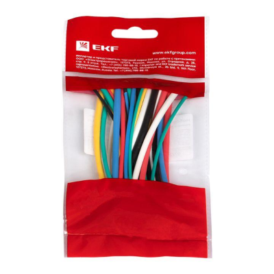 Набор трубок термоусадочных ТУТ 1/0.5; 1.5/0.75; 2/1; 2.5/1.25; 3/1.5 (6 цветов по 5шт 100мм) PROxim