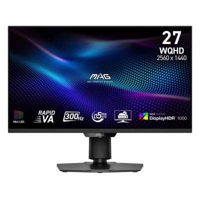 Монитор 27" MSI MAG 274QPF X30MV Black (Rapid VA, 2560x1440, HDMI+HDMI+DP, 0.5 ms, 178°/178°, 300 cd/m, 5000:1, 300Hz, Pivot)