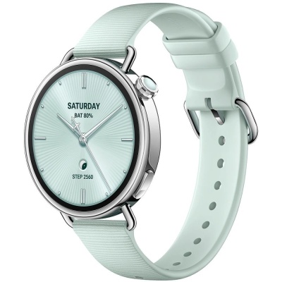 Смарт-часы Xiaomi Watch S4 41mm Fluororubber Strap(Mint Green)