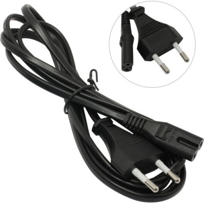 Exegate ES281005RUS Кабель питания ноутбуков, аудио/видео ExeGate Special PCN-1,8S (Евровилка CEE7/16->С7)  2*0.5mm2, CCA, черный, 1.8м.