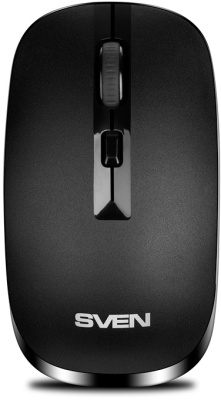 Беспроводная мышь SVEN RX-260W чёрная (2,4 GHz, 3+1кл. 800/1200/1600DPI, блист.) Sven RX-260W (SV-018160)