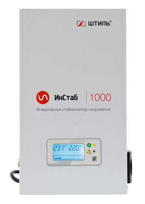 ШТИЛЬ Стабилизатора напряжения: 1000 ВА; инверторный; вх 90-310В; вых 216/224В; настенный (IS1000)