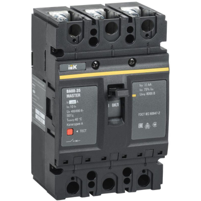 Iek SVA30-3-0100-02 Выкл. авт. ВА88-35 3Р 100А 35кА MASTER