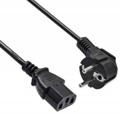 Кабель Buro BU-PCAB-ZP2 IEC C13 Евровилка угловой 5м
