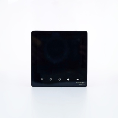 ARTGALLERY ТЕРМОСТАТ программируемый с Wi-Fi для электрического теплого пола, 16 А, моноблочный, ЧЕРНЫЙ