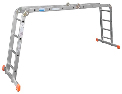 Лестница Krause Monto Multimatic шарнирная алюминий четырехсекционнаяx 4ступ. (120649)