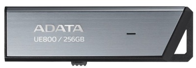 Флешка USB (Type-C) A-Data UE800 256ГБ, USB3.2, серебристый [aeli-ue800-256g-csg]