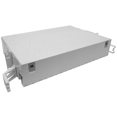 Кросс оптический 19" (ШКОС) на 48 портов SC, пластиковый выдвижной, 2U