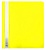 Папка-скоросшиватель Бюрократ Люкс -PSL20A5YEL A5 прозрач.верх.лист пластик желтый 0.14/0.18