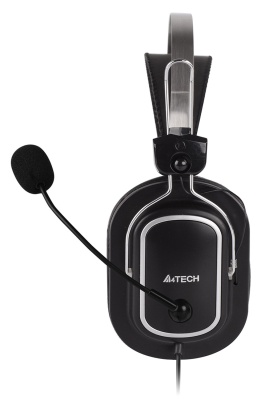 Наушники с микрофоном A4Tech HU-50 черный 2м накладные USB оголовье