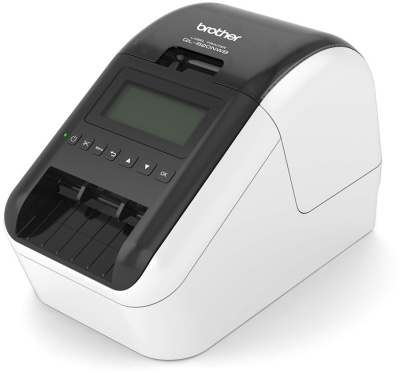 Термопринтер Brother QL820-NWB (для печ.накл.) стационарный серебристый