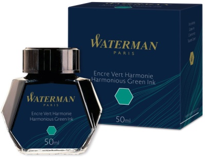 Флакон с чернилами Waterman Standard (CWS0110770) Harmonious Green чернила 50мл для ручек перьевых (1шт)