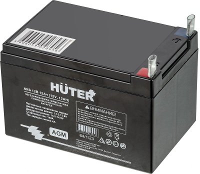 Батарея аккумуляторная Huter 64/1/23 12В 12Ач SLA