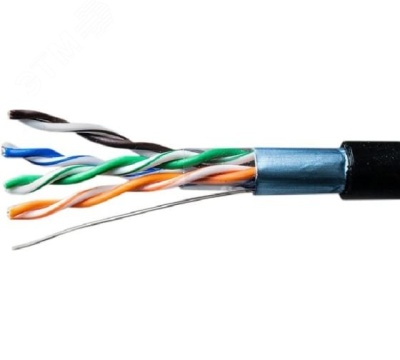 Витая пара Premium FTP 5e 4x2x0,51 Cu PE Out. 305м
