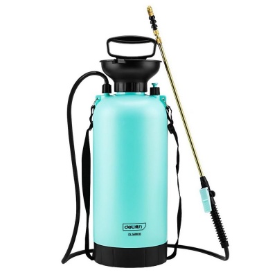 Опрыскиватель садовый помповый Deli DL581108-E1  8л, регулируемый разбрызгиватель