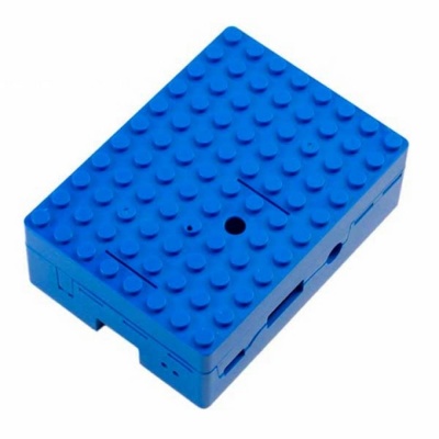 RA184   Корпус ACD Blue ABS Plastic Building Block case for Raspberry Pi 3 B (CBPIBLOX-BLU) (494354)