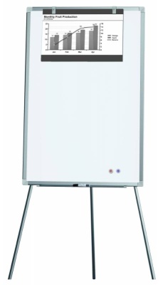 Флипчарт Deli E7885 магнитно-маркерная лак 60x90см на треноге белый