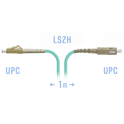 Патчкорд оптический LC/UPC-SC/UPC MM 1метр