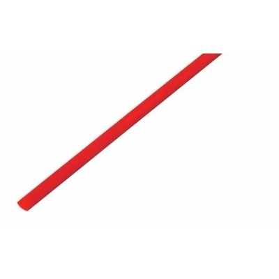 Термоусаживаемая трубка REXANT 1,0/0,5 мм, красная, упаковка 50 шт. по 1 м