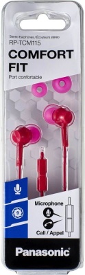 Гарнитура вкладыши Panasonic RP-TCM115GC 1.2м розовый проводные в ушной раковине (RP-TCM115GCP)