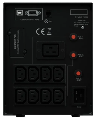 ИБП CyberPower PR2200ELCDSL, Line-Interactive, 2200VA/1980W, 8 IEC-320 С13, 1 IEC C19 розеток, USB&Serial, SNMPslot, LCD дисплей, Black, 0.5х0.6х0.3м., 28.4кг. CyberPower PR2200ELCDSL