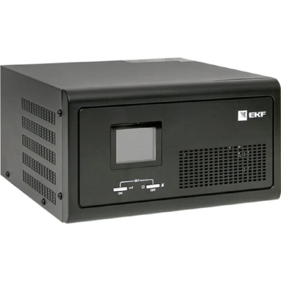 EKF PSW-H10 ИБП Линейно-интерактивный E-Power PSW -H 1000 ВА/Вт,12В, без АКБ, с батарейным автоматом, 2 x schuko