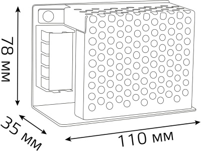 Блок питания Gauss 202002075 встраив. для лен.светод. черный