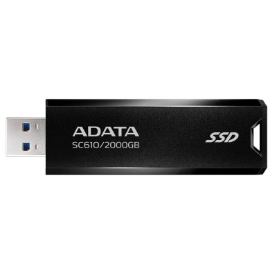 SSD жесткий диск USB 3.2 2TB BLACK SC610-2000G-CBK/RD ADATA