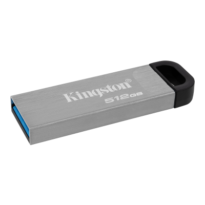 Флеш Диск Kingston 512Gb DataTraveler KYSON <DTKN/512GB>, (USB 3.2, 200 МБ/с при чтении, 60 МБ/с при