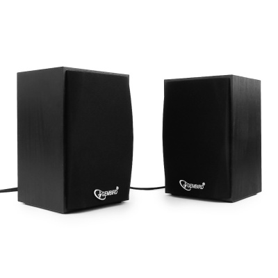 Акустич. система 2.0 Gembird SPK-201 {МДФ, черный ,2х2,5 Вт,USB-питание}