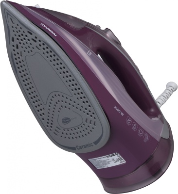 Утюг Hyundai H-SI01780 3100Вт розовый/бордовый