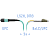 Патчкорд оптический MPO/UPC-8LC/UPC, DPX, MM (50/125 OM3), 3 метра
