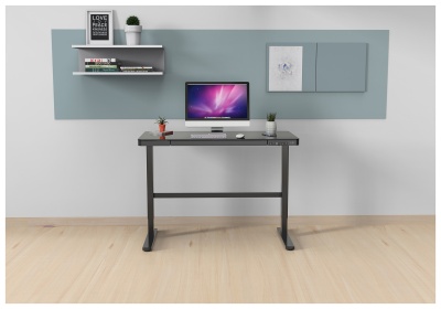 Стол Cactus CS-EGD-BBK столешница стекло черный каркас черный