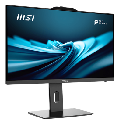 Моноблок MSI Pro AP242P 14M AiO 23,8" FHD(1920x1080)IPS AG Non-touch, Core i5-14400 (2.5GHz), 16Gb DDR5 (2x8Gb), 256GB SSD, 2TB HDD, Intel UHD,WiFi,BT,camera,WirelessKB&mouse Eng/Rus,noOS,1y w-ty,Blac