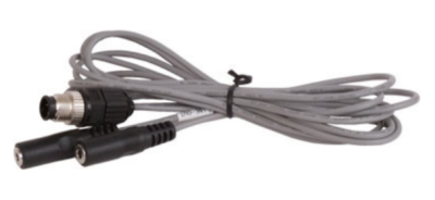 Кабель  32007-005400-100-RS, AUDIO кабель, 1200 мм, 28AWG, (A)Amphenol LTW:M12-5P папа (12-05BMMA-SL8001), (B) DC STEREO JACK:3.5 мм х 2, RoHS