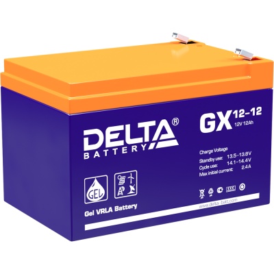 Delta GX 12-12 (Xpert) (12 А\ч, 12В) свинцово- кислотный аккумулятор