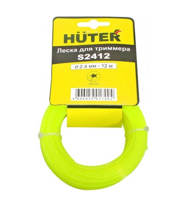 Леска для садовых триммеров Huter S2412 d=2.4мм L=12м для Huter GGT-800S(T)/1000S(T)/1300S(T)/1500S(T) (71/2/12)