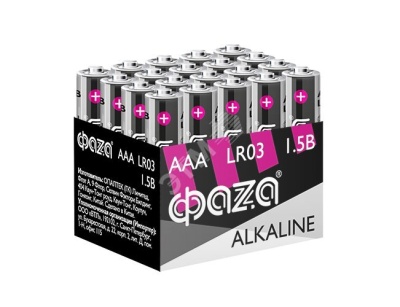 Элемент питания LR03 (AAA) алкалиновая уп. 20 шт. Alkaline Pack-20