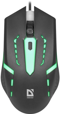 Мышь Defender Flash MB-600L черный оптическая (1200dpi) USB (3but)