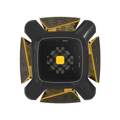 Корпус ПК без блока питания/ Case Geometric Future Model 2 The Ark, Mini-Tower, no fans, 3xUSB-A 3.0, 1xUSB 3.2 Type-C, mATX, mITX Black/Gold