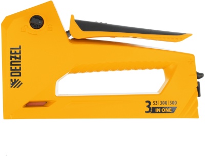 Степлер ручной Denzel 40214 скобы тип 53: 6-14мм гвозди тип 300 / 500