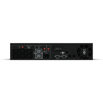 ИБП CyberPower PR1500ELCDRT2U, Rackmount, Line-Interactive, 1500VA/1350W, 8 IEC-320 С13 розеток, USB&Serial, RJ11/RJ45, SNMPslot, LCD дисплей, Black, 0.5х0.6х0.3м., 30.2кг. CyberPower PR1500ELCDRT2U