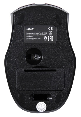 Мышь Acer OMR032 черный/красный оптическая (1600dpi) беспроводная USB (3but)
