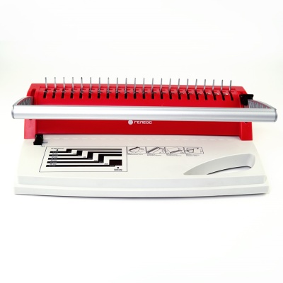 Переплетчик ГЕЛЕОС БП-9+ бело-красный на пластиковую пружину Гелеос БП-9+ бело-красный (БП9пбк)